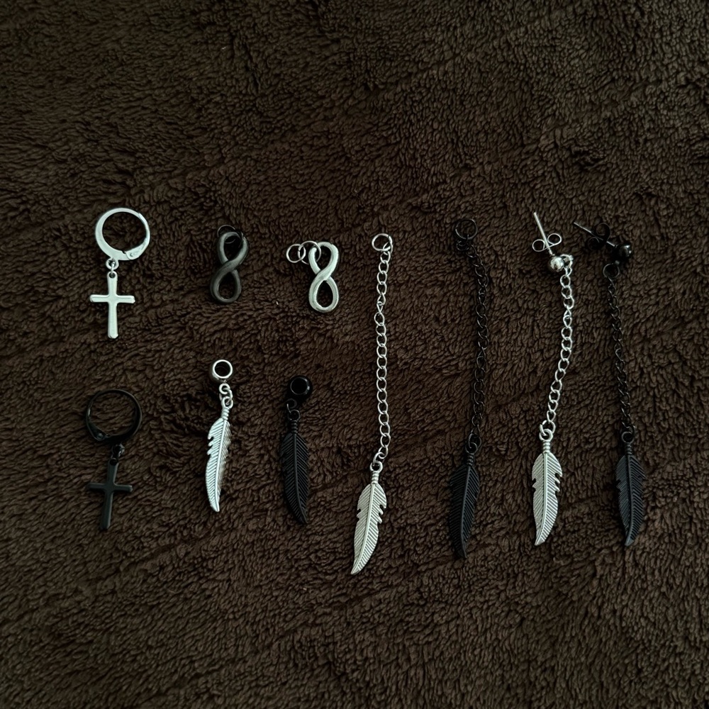 Grunge Earring / Charm Set